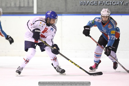 2017-02-08 Como-Hockey Milano Rossoblu U14 2253 Simone Battelli